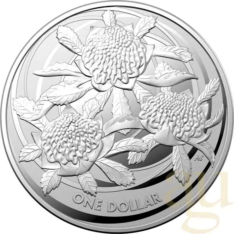 1 Unze Silbermünze Wildflowers of Australia - Waratah 2022 Sofort Bestellen