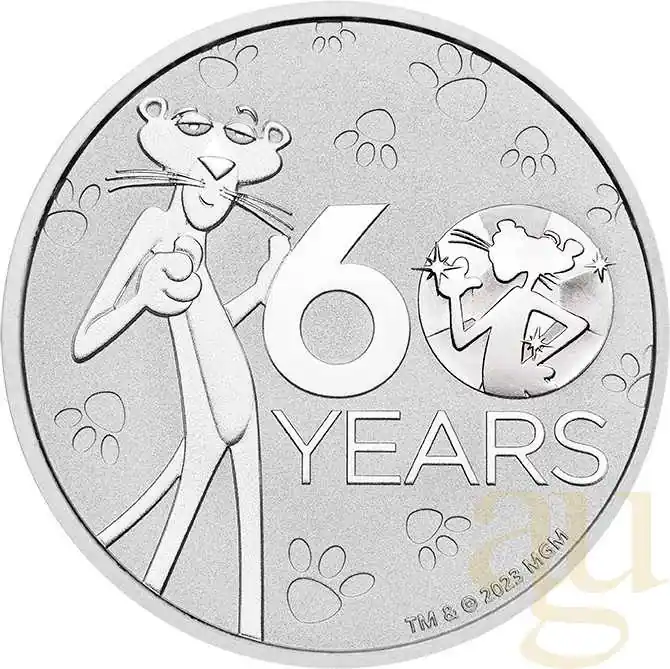 1 Unze Silbermünze Tuvalu - The Pink Panther 2024 Ausverkauf