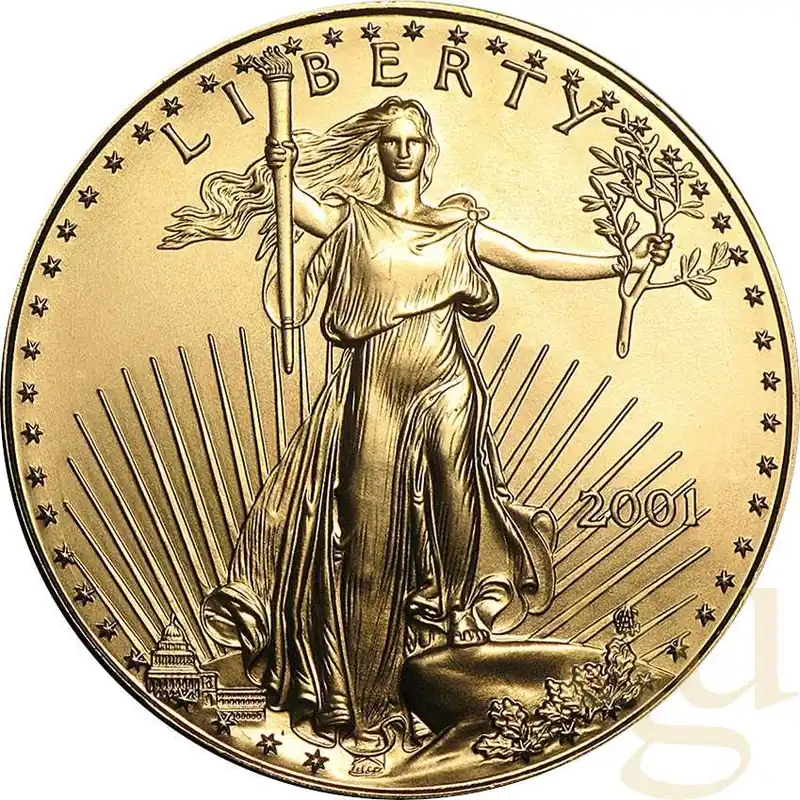 1 Unze Goldmünze American Eagle 2001 Top-Angebot