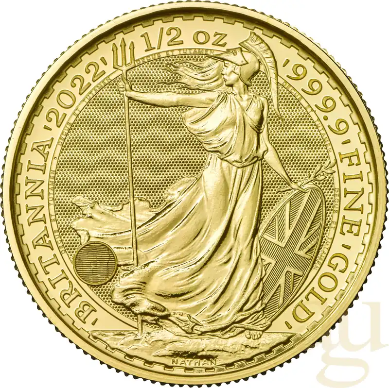 1/2 Unze Goldmünze Britannia 2022 Jetzt Zugreifen