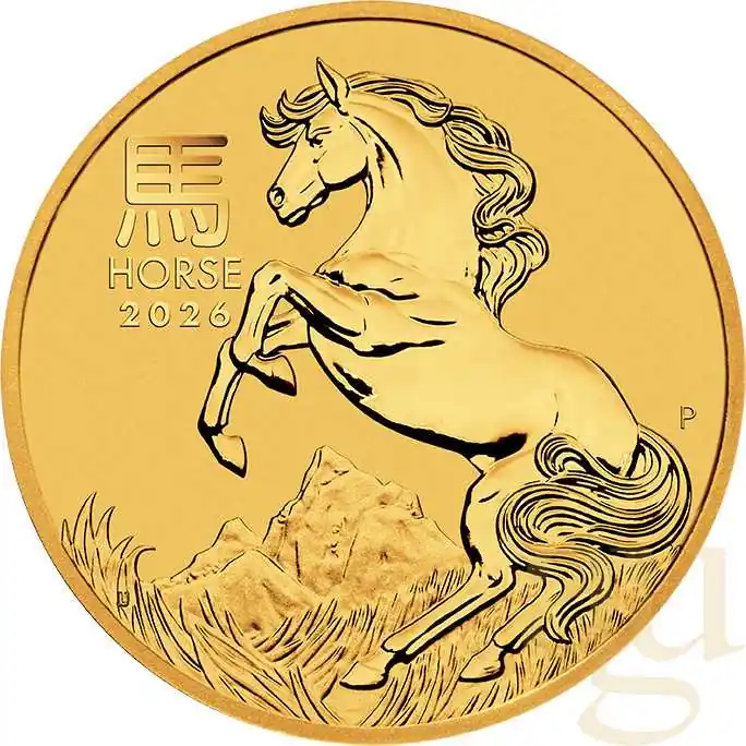Sale 1 Unze Goldmünze Australien Lunar III Pferd 2026
