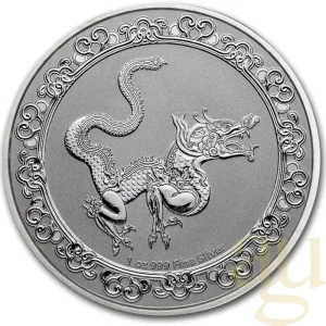 1 Unze Silbermünze Niue Celestial Animals - The Yellow Snake 2020 Saisonangebot