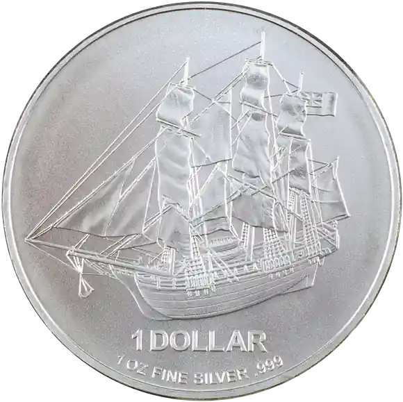 Sale 1 Unze Silbermünze Cook Islands Bounty