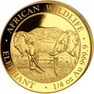 1/4 Unze Goldmünze Somalia Elefant 2020 Rabatt