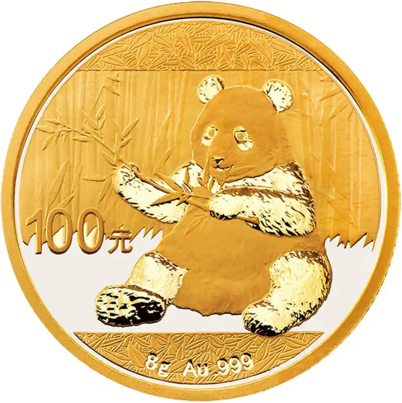 8 Gramm Goldmünze China Panda - verschiedene Prägejahre Super-Preis