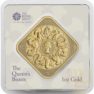 Gleich Bestellen 31,1 Gramm Goldbarren The Royal Mint - Queen's Beasts