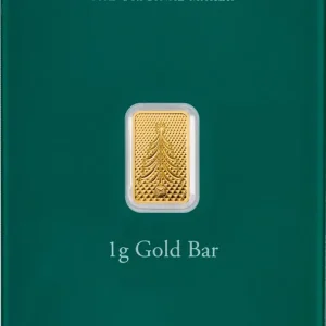 Expressversand 1 Gramm Goldbarren The Royal Mint - Christmas