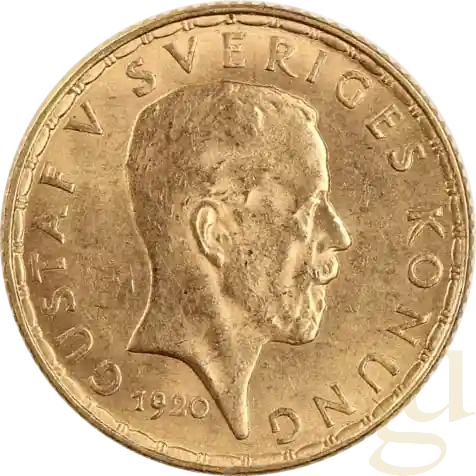 5 Kronen Goldmünze Schweden Gustaf V. Letzte Chance