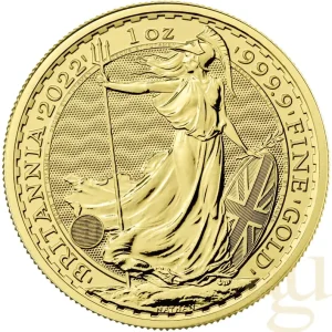 1 Unze Goldmünze Britannia 2022 Original