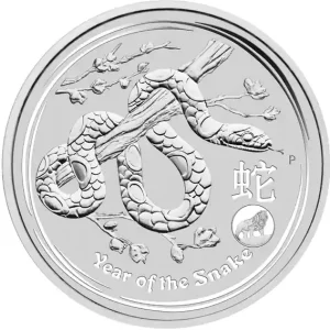 1 Unze Silbermünze Australien Lunar II Schlange 2013 - Privy Mark Löwe Begrenztes Angebot