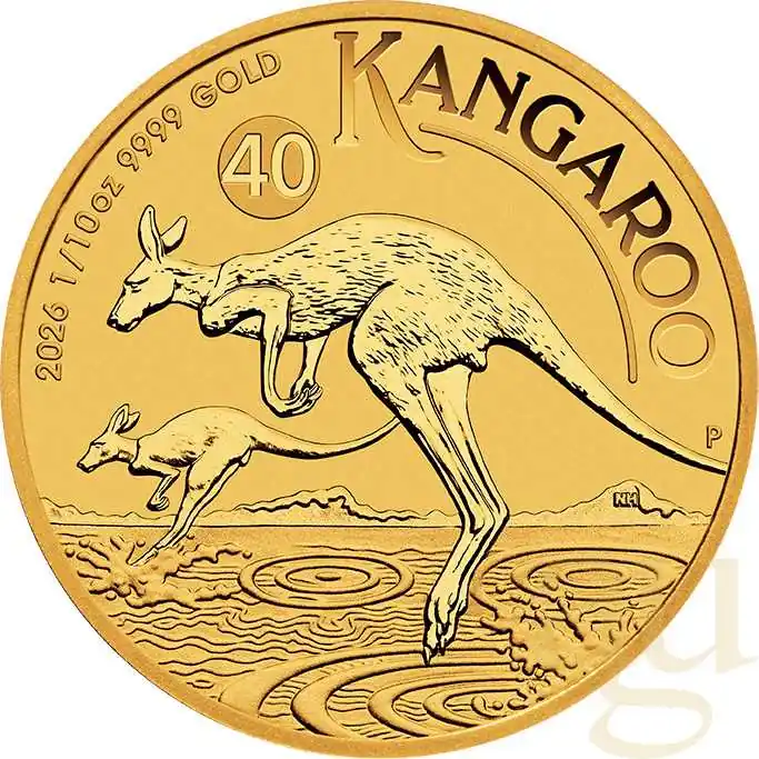 Limited Edition 1/10 Unze Goldmünze Australien Känguru 2026