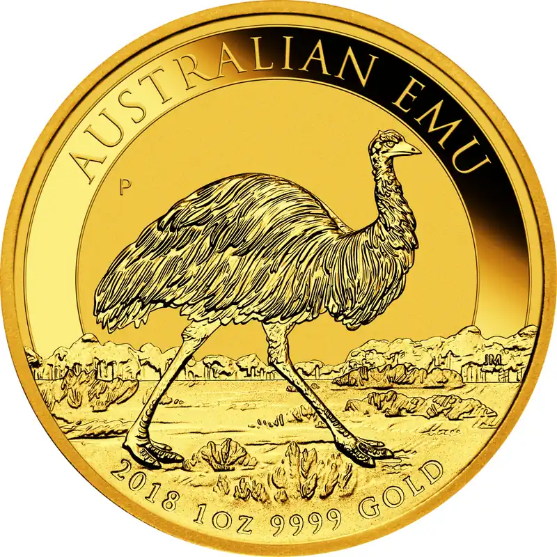 1 Unze Goldmünze Australien Emu 2018 Saisonangebot