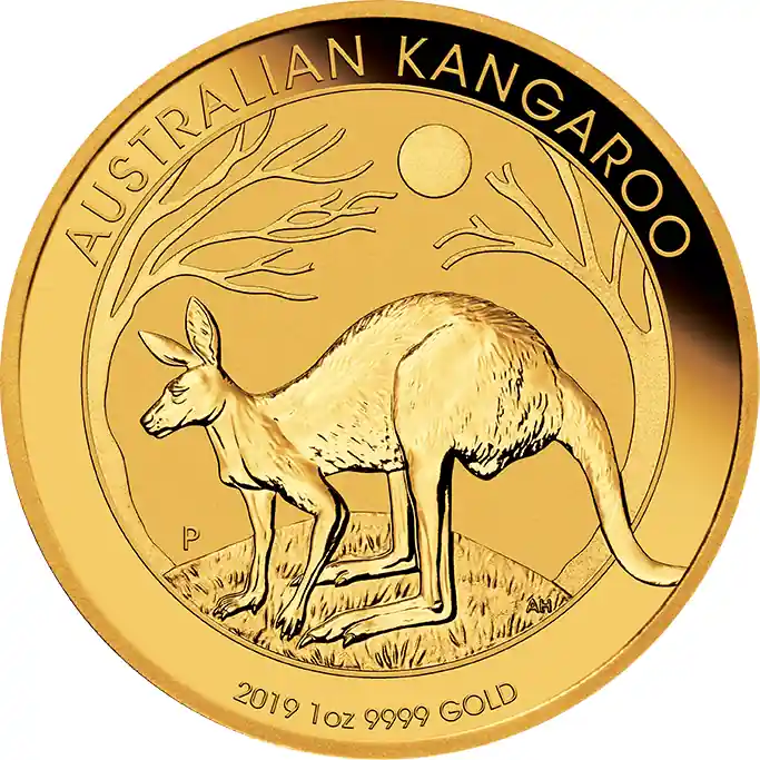 Markenware 1 Unze Goldmünze Australien Känguru 2019