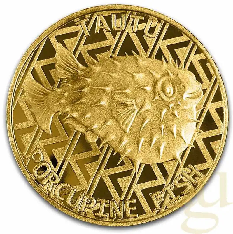 1 Unze Goldmünze Tokelau Igelfisch 2021 Preisknaller