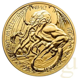 Direktkauf 1 Unze Goldmünze Tokelau Krake Cthulhu 2021