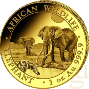 1 Unze Goldmünze Somalia Elefant 2026 Kostenfreie Lieferung