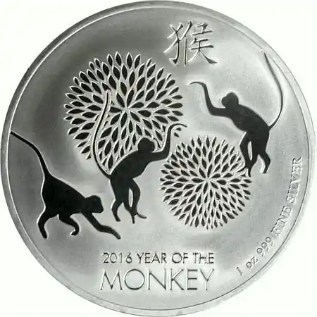 Online Kaufen 1 Unze Silbermünze Niue Affe 2016