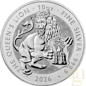 10 Unzen Silbermünze Tudor Beasts Queen's Lion 2026 Nur Heute