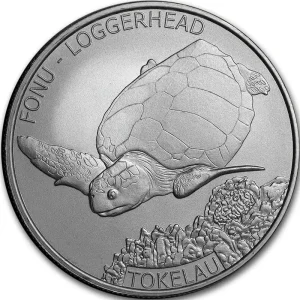 Finale Aktion 1 Unze Silbermünze Tokelau Karettschildkröte 2019
