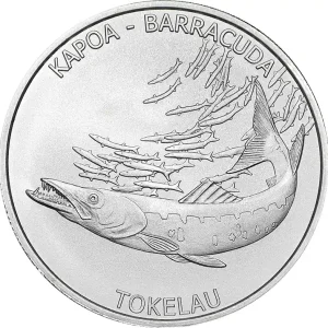 Hochwertig 1 Unze Silbermünze Tokelau Barracuda 2017