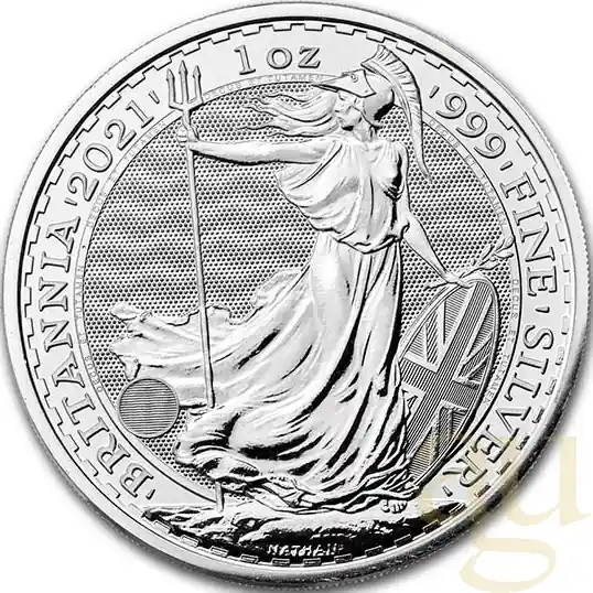 1 Unze Silbermünze Britannia 2021 Neue Ware