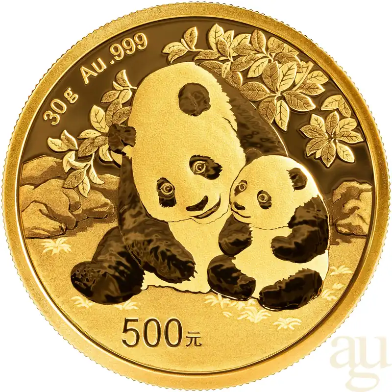 Heute Kaufen 30 Gramm Goldmünze China Panda 2024
