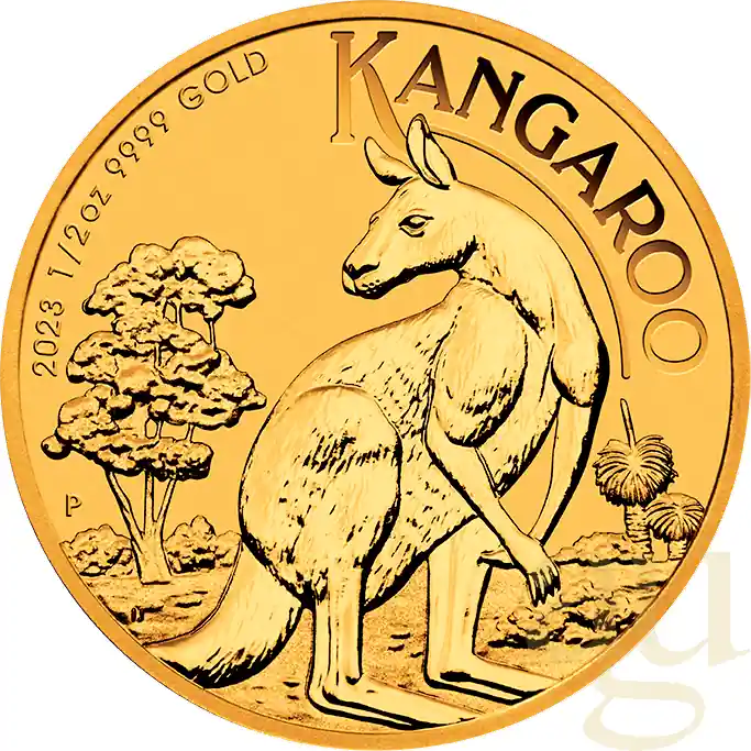 1/2 Unze Goldmünze Australien Känguru 2023 Finale Aktion