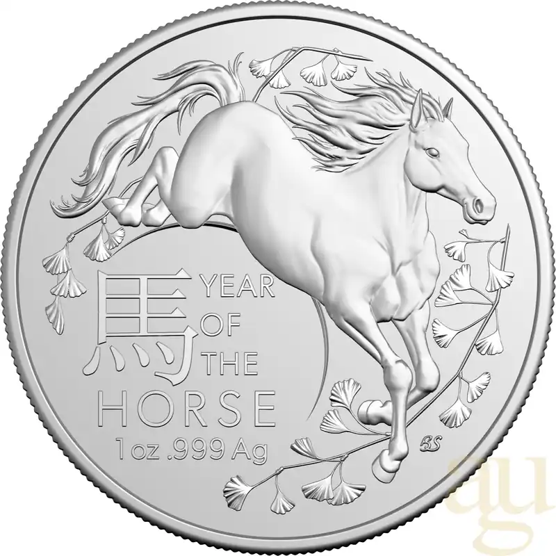 1 Unze Silbermünze Australien RAM Lunar Pferd 2026 Preiswert