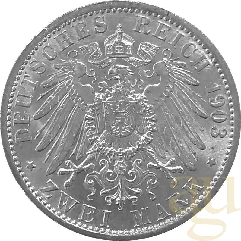 Expressversand 2 Mark Silbermünze Kaiserreich verschiedene