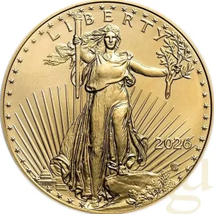 1/2 Unze Goldmünze American Eagle 2026 Zertifiziert