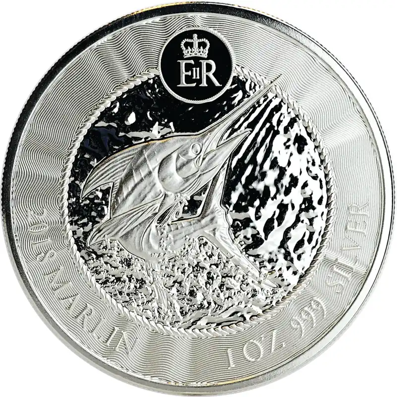 Jetzt Bestellen 1 Unze Silbermünze Cayman Islands Marlin Speerfisch 2018