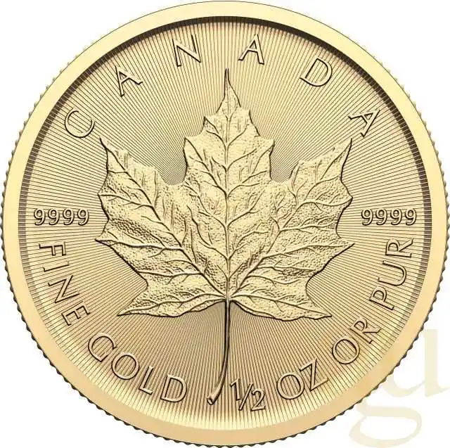 Mega-Angebot 1/2 Unze Goldmünze Maple Leaf 2025