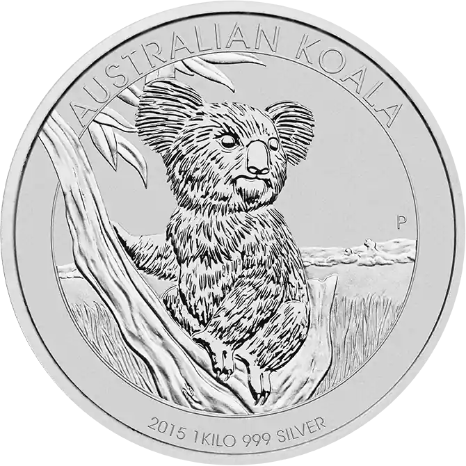 Günstig 1 Kilogramm Silbermünze Australien Koala 2015