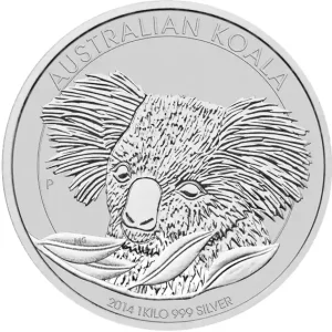 Highlight 1 Kilogramm Silbermünze Australien Koala 2014