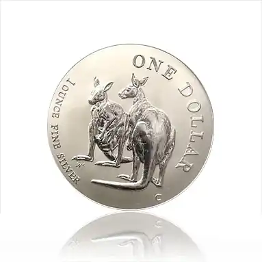 Billig 1 Unze Silbermünze Australien Känguru 1999 (RAM)