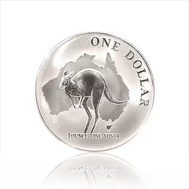 Preiswert 1 Unze Silbermünze Australien Känguru 2000 (RAM)