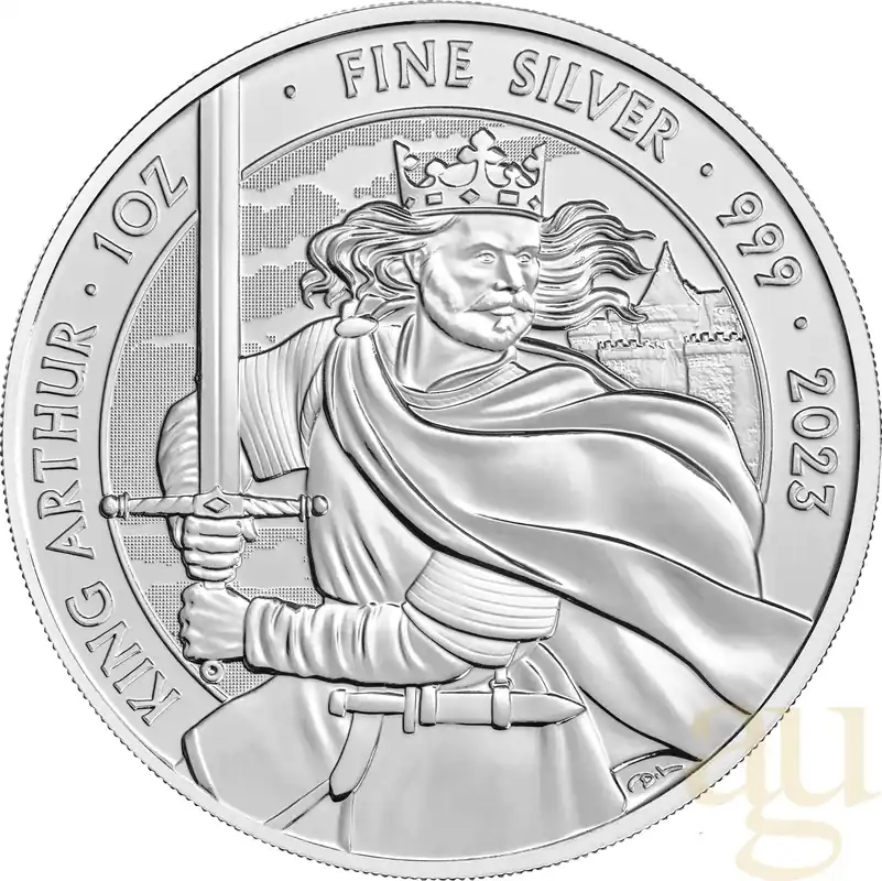 1 Unze Silbermünze Myths and Legends - King Arthur 2023 Highlight
