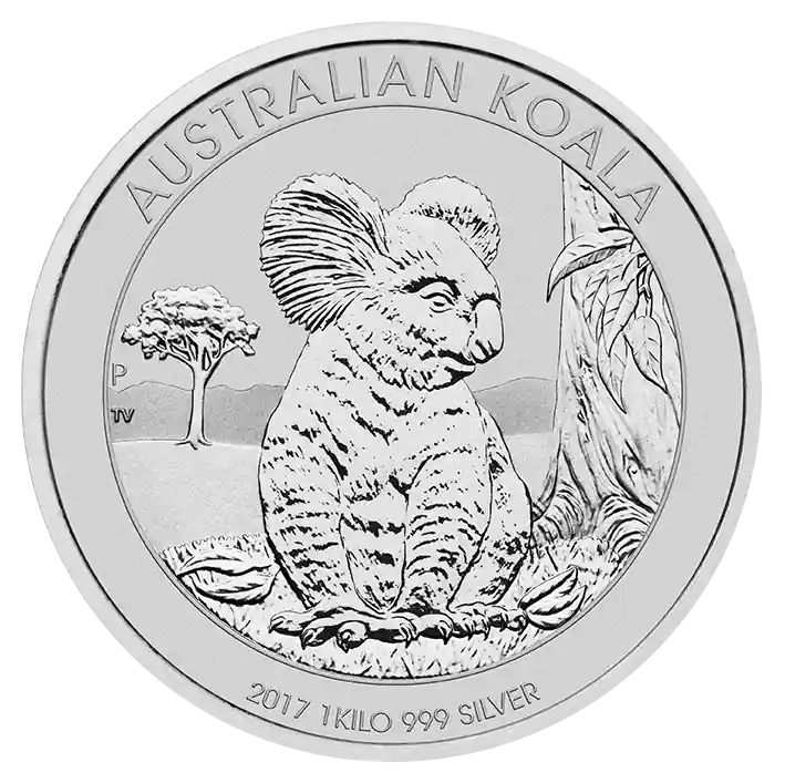 Garantierte Lieferung 1 Kilogramm Silbermünze Australien Koala 2017