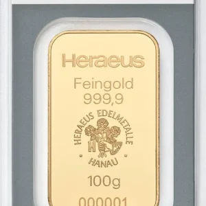 100 Gramm Goldbarren Heraeus Meistverkauft