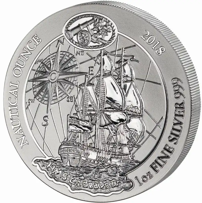 1 Unze Silbermünze Ruanda Nautical Serie - HMS Endeavour 2018 Angebot