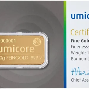 Bestseller 10 Gramm Goldbarren Umicore
