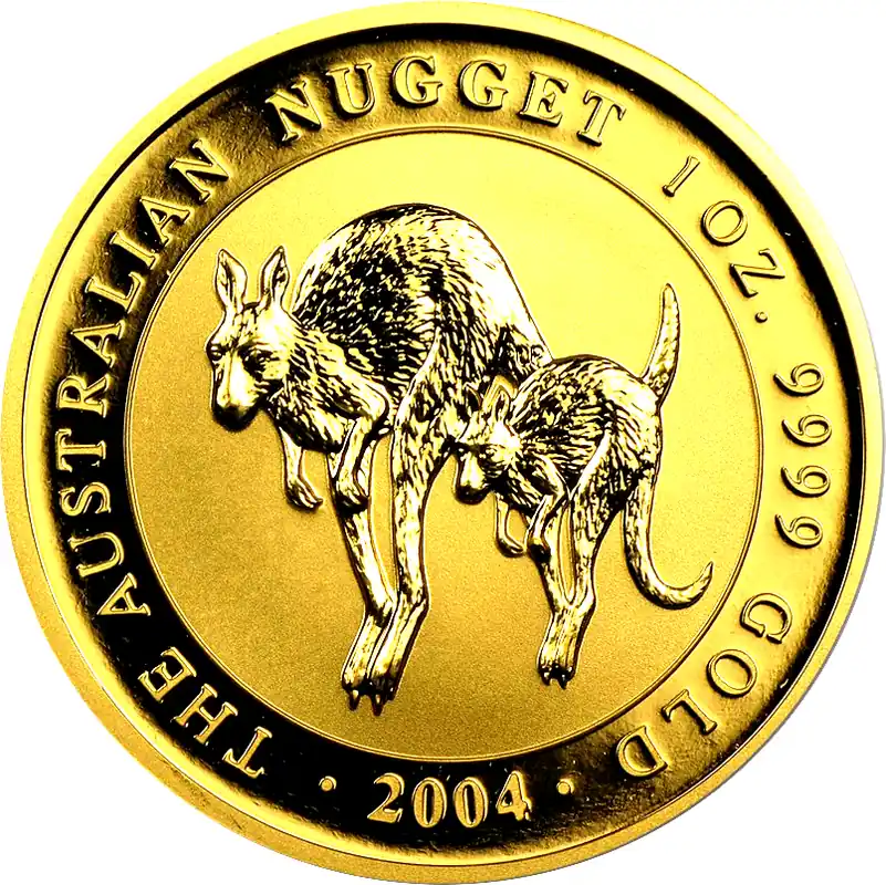 Knallerangebot 1 Unze Goldmünze Australien Känguru 2004