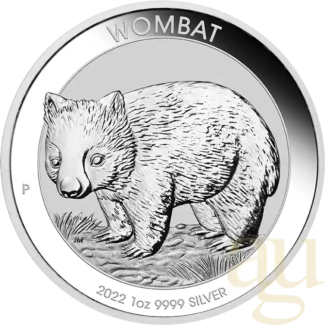 1 Unze Silbermünze Australien Wombat 2022 Günstig