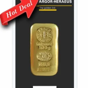 100 Gramm Goldbarren Argor Heraeus Gussbarren Günstig
