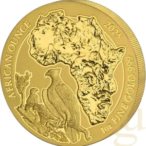 1 Unze Goldmünze Ruanda Kampfadler 2025 Saisonangebot