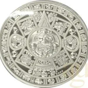 5 Unzen Silbermünze Samoa Aztekenkalender 2022 prooflike Gratis Versand