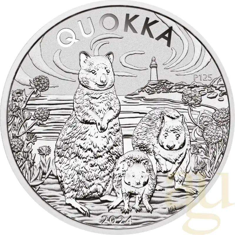 Kostenloser Rückversand 1 Unze Silbermünze Australien Quokka 2024