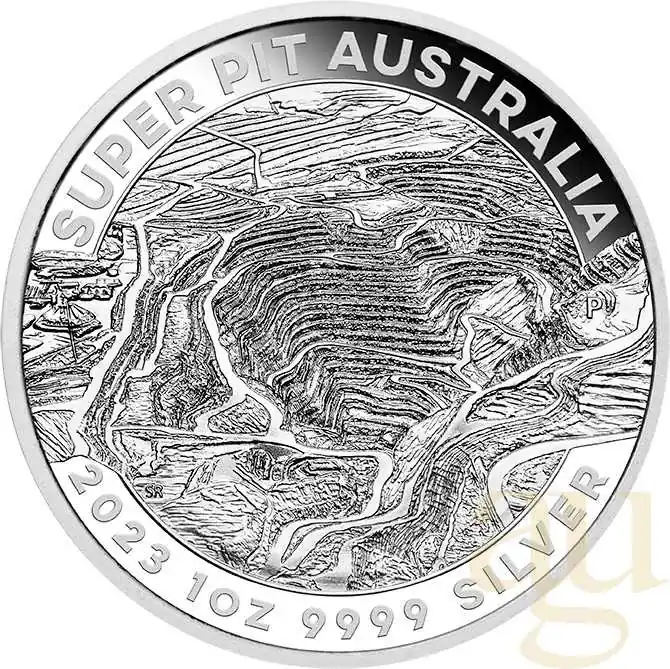 1 Unze Silbermünze Australien Super Pit 2023 Markenprodukt