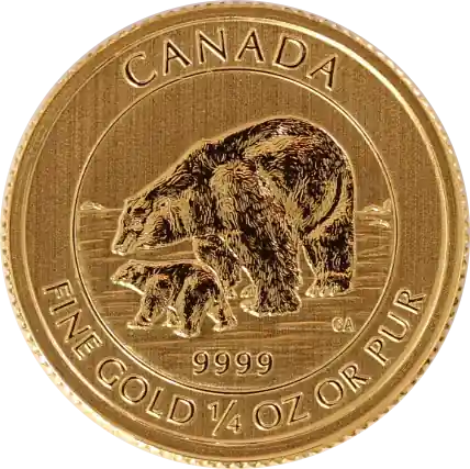 1/4 Unze Goldmünze Kanada Polarbär 2015 Sale