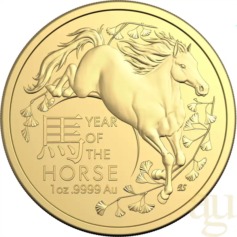 1 Unze Goldmünze Australien RAM Lunar Pferd 2026 Aktuell